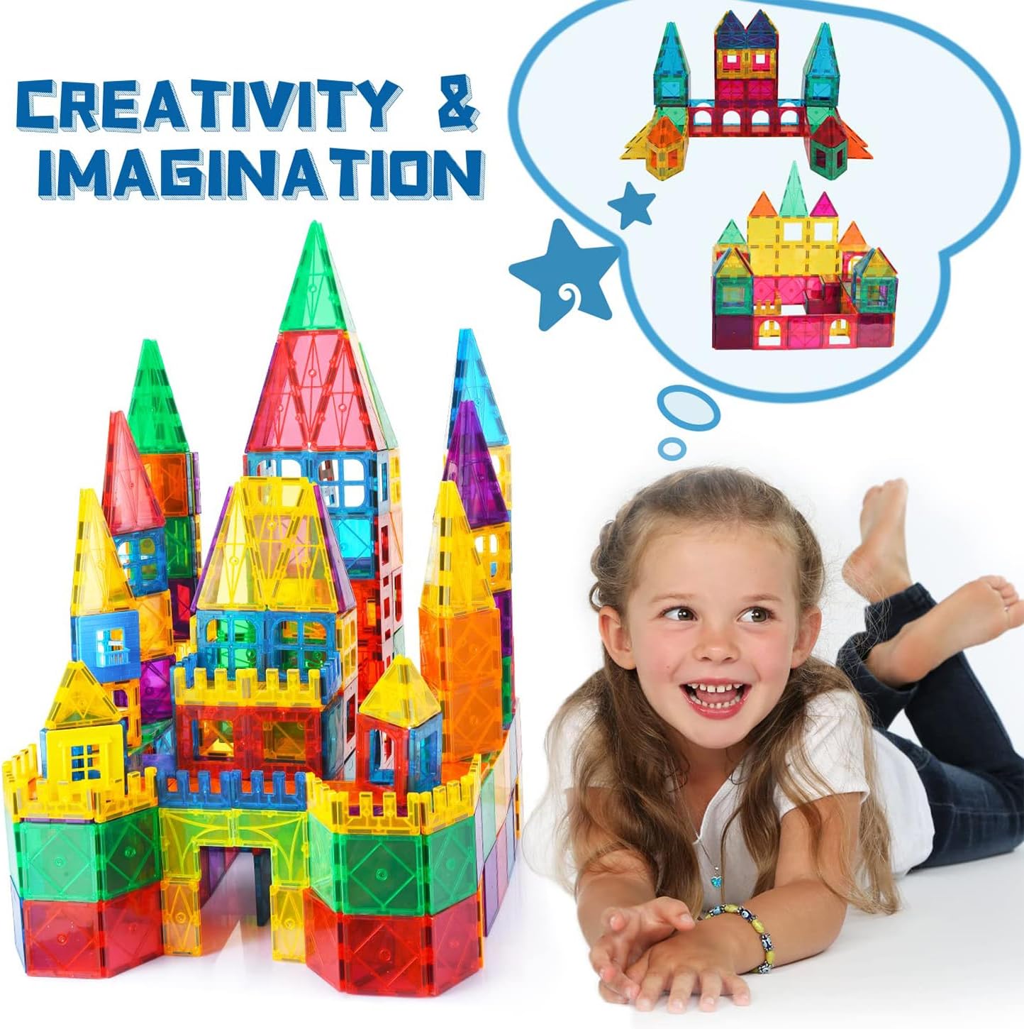 102PCS Magnetic Tiles — Inspire, Build, and Play