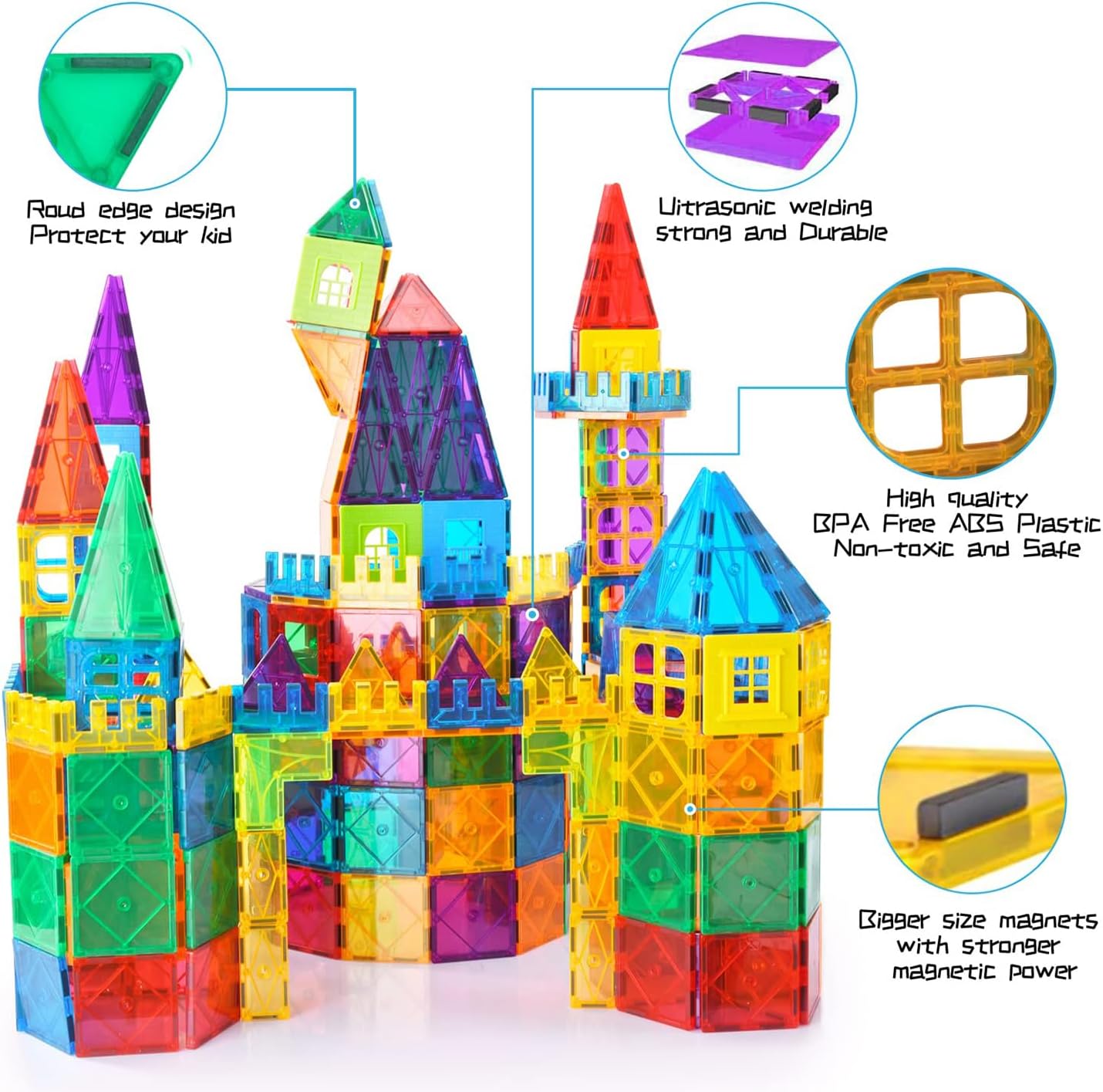 102PCS Magnetic Tiles — Inspire, Build, and Play