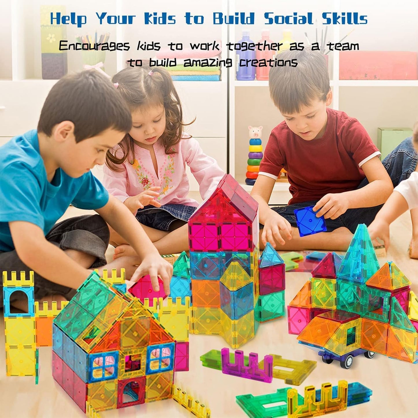 102PCS Magnetic Tiles — Inspire, Build, and Play